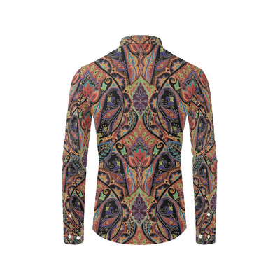 Bohemian Pattern Print Design 06 Men's Long Sleeve Shirt