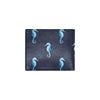 SeaHorse Blue neon Pattern Print Design 03 Men's ID Card Wallet