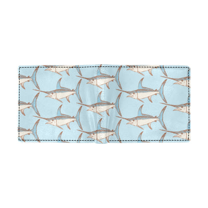 Swordfish Pattern Print Design 01 Men's ID Card Wallet