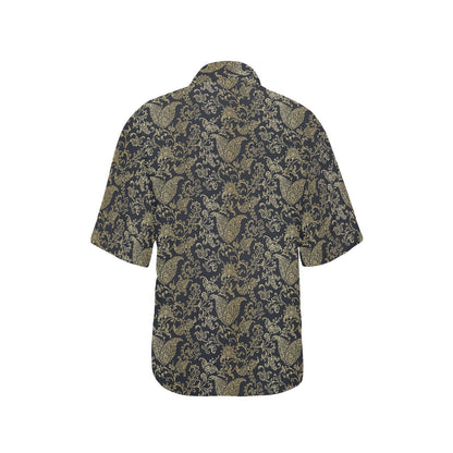 Brocade Pattern Print Design 04 Women's Hawaiian Shirt
