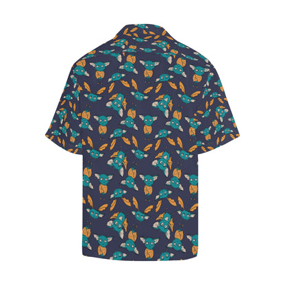 Bat Pattern Print Design 07 Men's Hawaiian Shirt