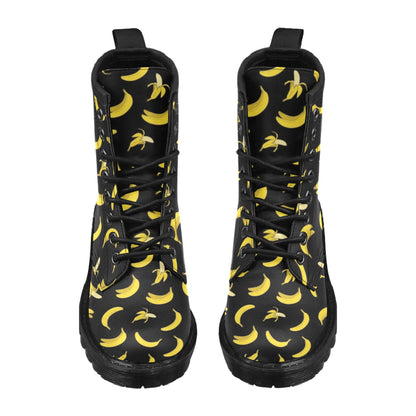 Banana Pattern Print Design BA05 Women's Boots