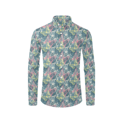 Butterfly Pattern Print Design 01 Men's Long Sleeve Shirt