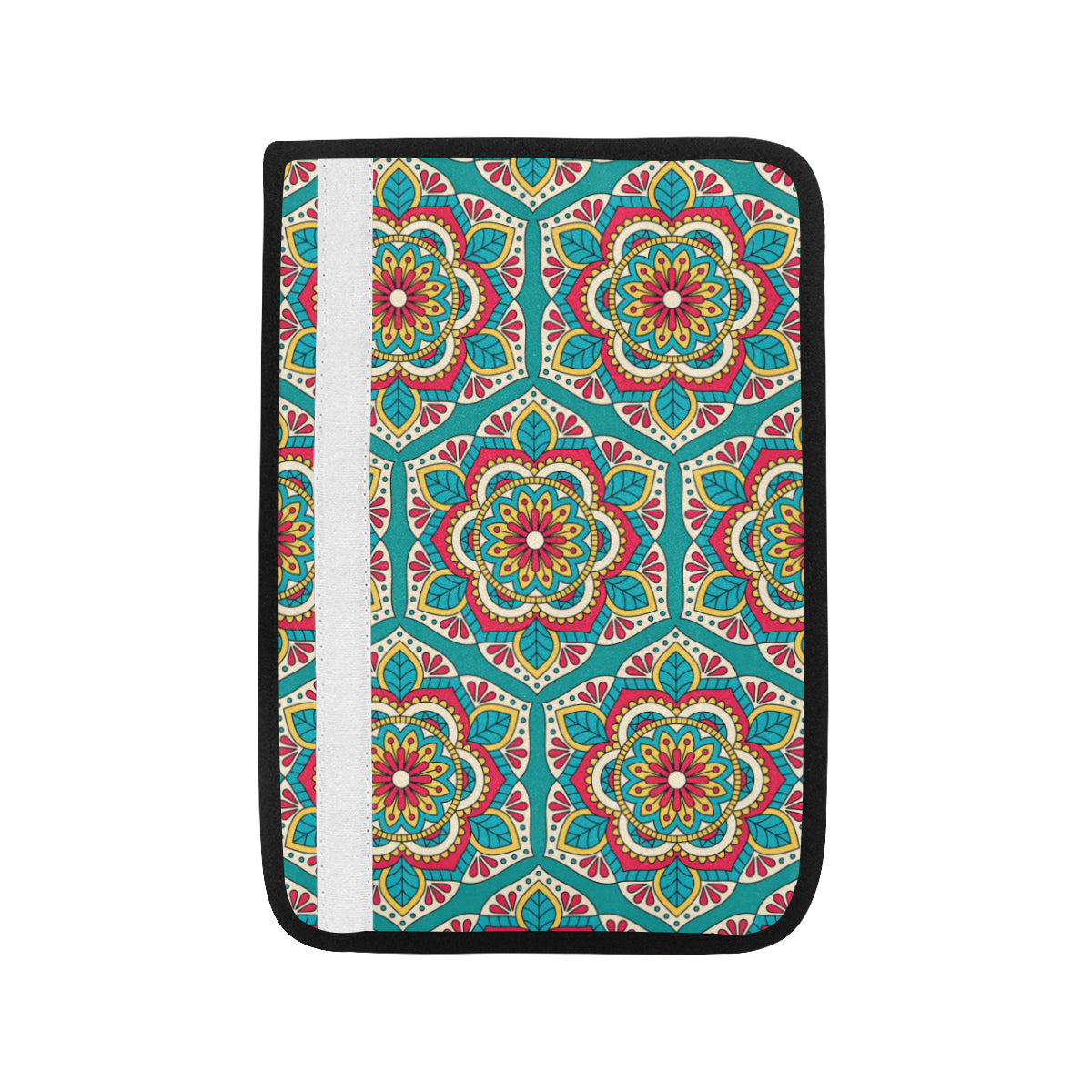 Mandala Pattern Print Design 03 Car Seat Belt Cover