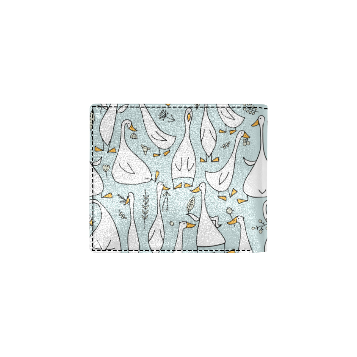 Goose Pattern Print Design 03 Men's ID Card Wallet