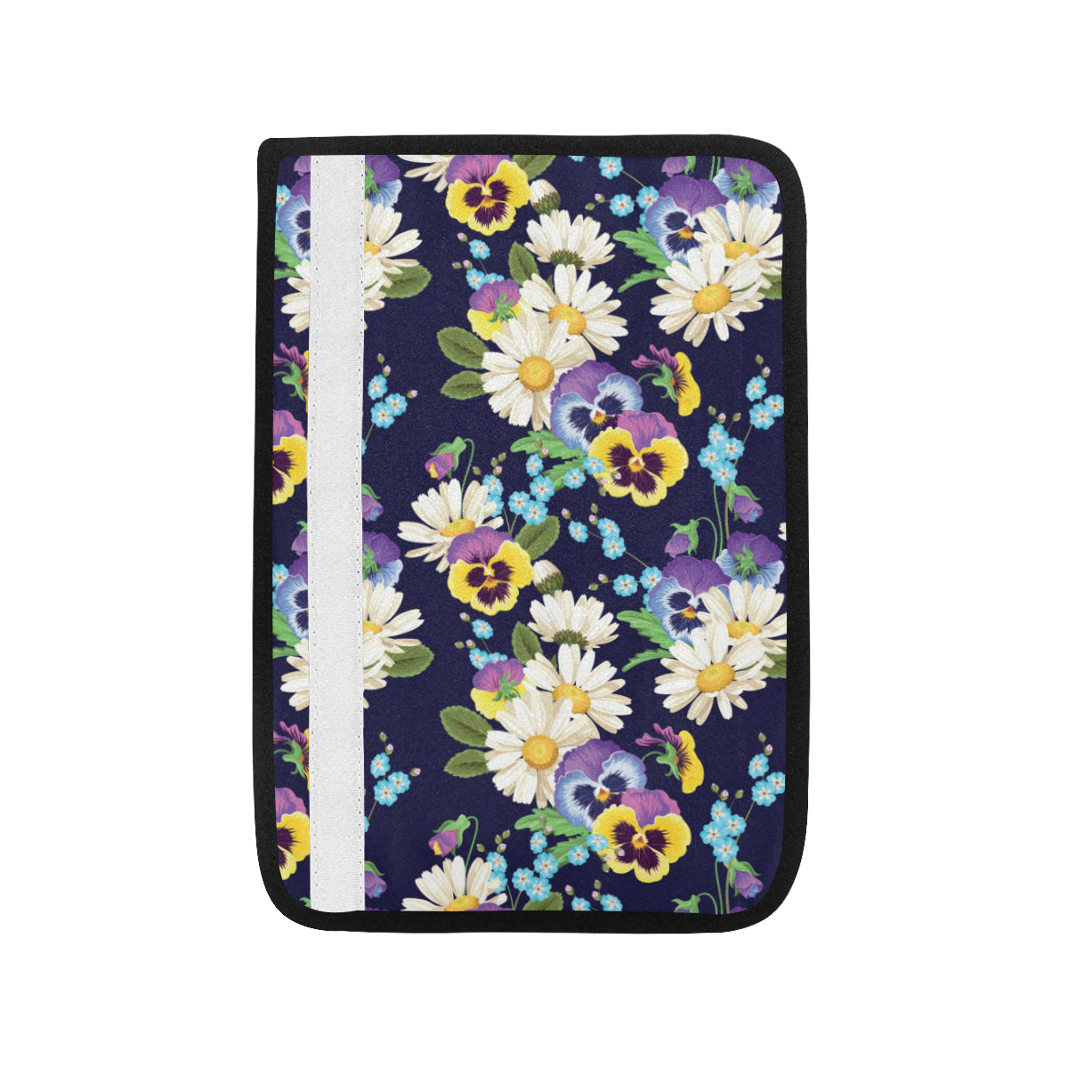 Pansy Pattern Print Design PS03 Car Seat Belt Cover