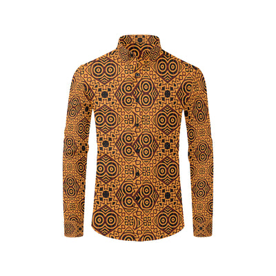 African Pattern Print Design 05 Men's Long Sleeve Shirt