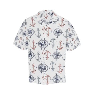 Anchor Pattern Print Design 06 Men's Hawaiian Shirt