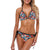 Red Hibiscus Blue Scene Bikini