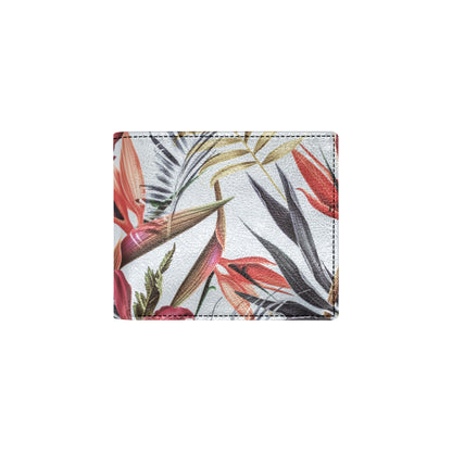 Tropical Flower Pattern Print Design TF021 Men's ID Card Wallet