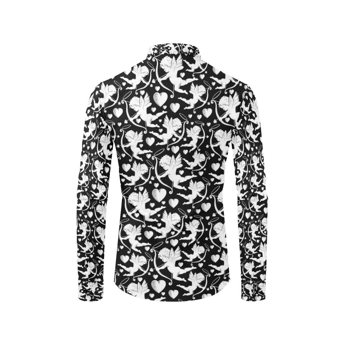 Cupid Pattern Print Design 04 Men's Long Sleeve Shirt