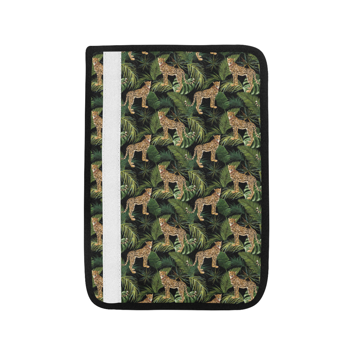 Cheetah Pattern Print Design 05 Car Seat Belt Cover