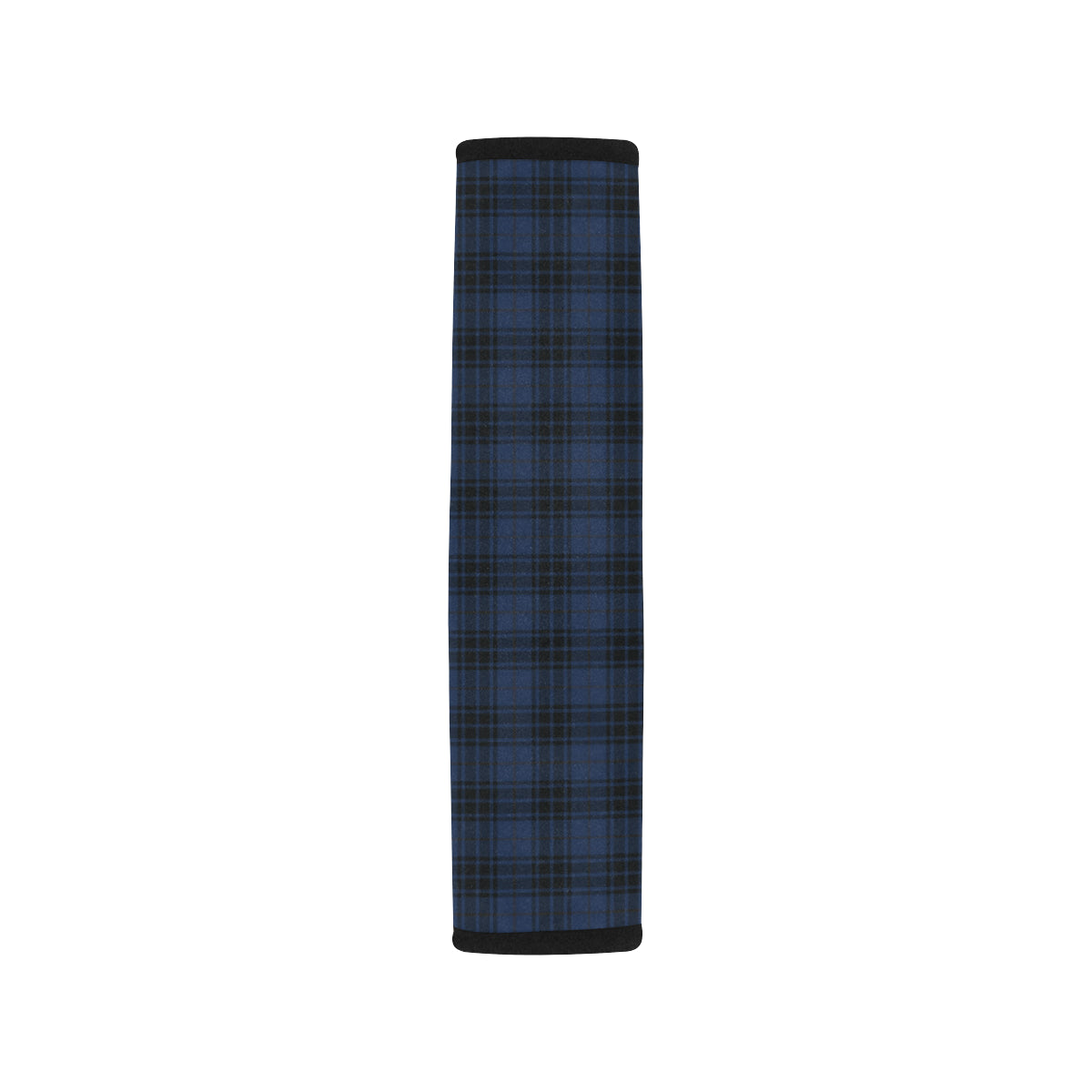 Navy Blue Tartan Plaid Pattern Car Seat Belt Cover