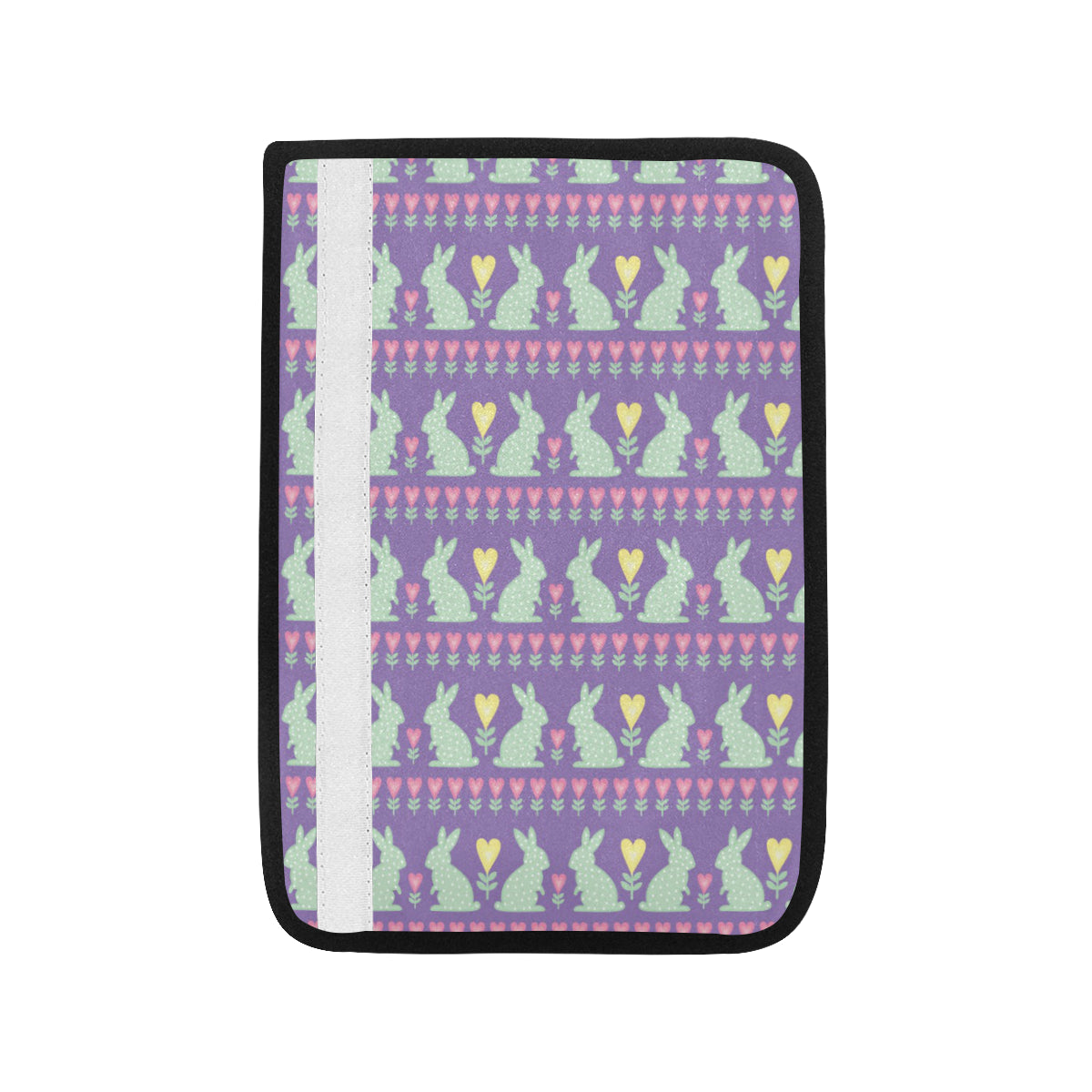 Rabbit Pattern Print Design RB01 Car Seat Belt Cover