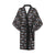 Dachshund Pattern Print Design 04 Women's Short Kimono