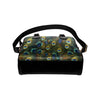 Peacock Feather Pattern Print Design A03 Shoulder Handbag