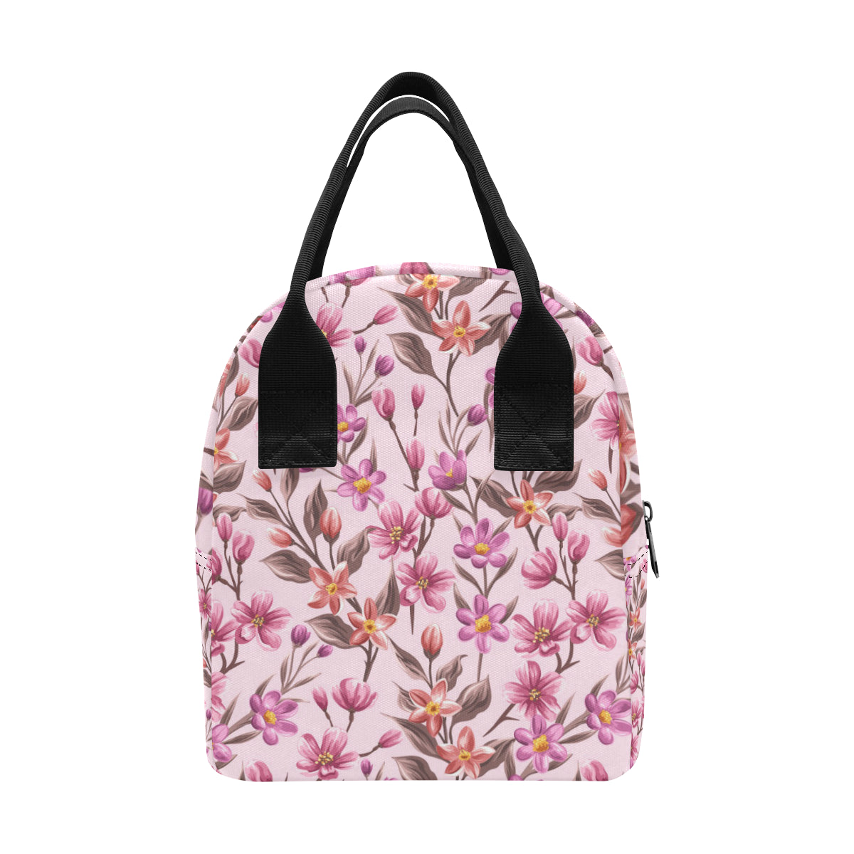 Summer Floral Pattern Print Design SF09 Insulated Lunch Bag