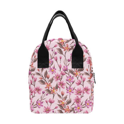 Summer Floral Pattern Print Design SF09 Insulated Lunch Bag