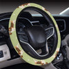 Beagle Pattern Print Design 07 Steering Wheel Cover with Elastic Edge