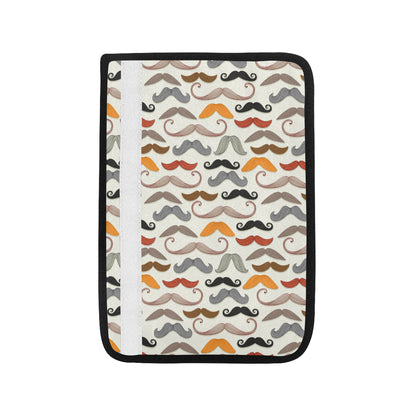 Mustache Pattern Print Design A02 Car Seat Belt Cover