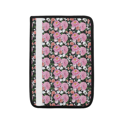 Dahlia Pattern Print Design 02 Car Seat Belt Cover