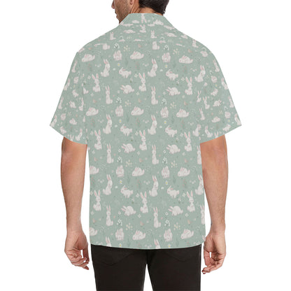 Bunny Pattern Print Design 03 Men's Hawaiian Shirt