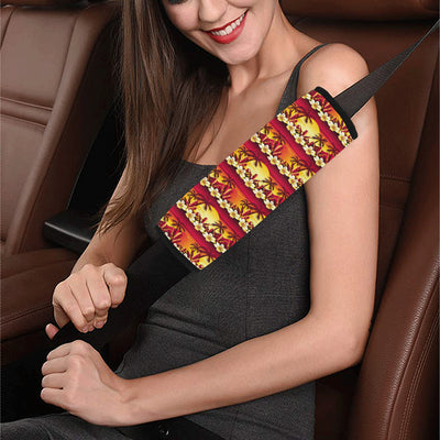 Hawaiian Tropical Sunset Hibiscus Print Car Seat Belt Cover