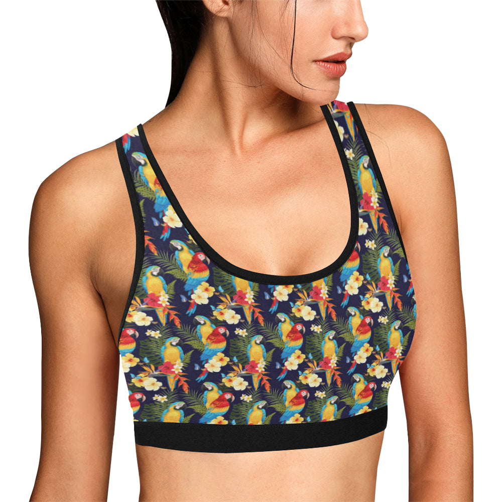 Parrot Themed Design Sports Bra