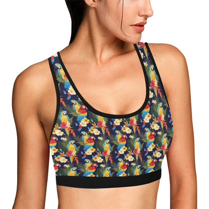 Parrot Themed Design Sports Bra