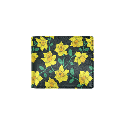 Daffodils Pattern Print Design DF03 Men's ID Card Wallet