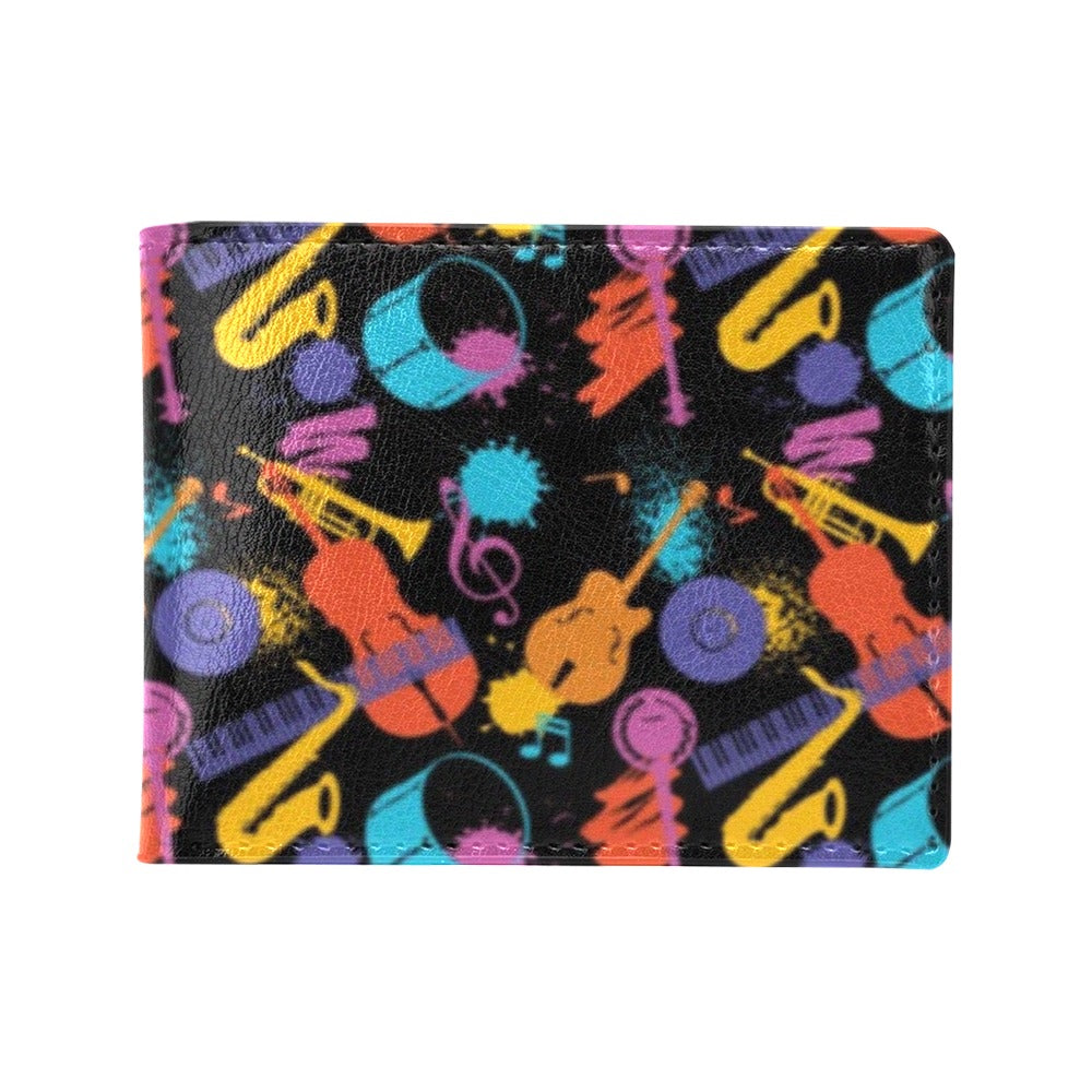 Saxophone Print Design LKS406 Men's ID Card Wallet