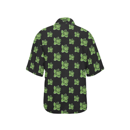 Cabbage Pattern Print Design 03 Women's Hawaiian Shirt