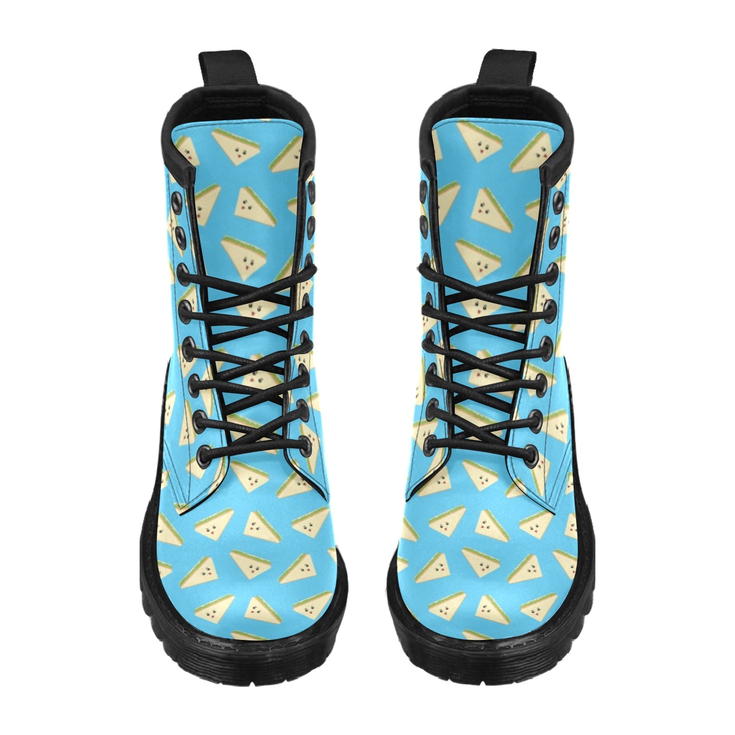 Sandwich Emoji Print Design LKS305 Women's Boots