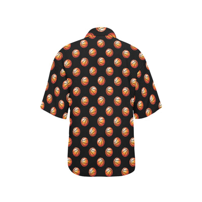 Basketball Pattern Print Design 01 Women's Hawaiian Shirt