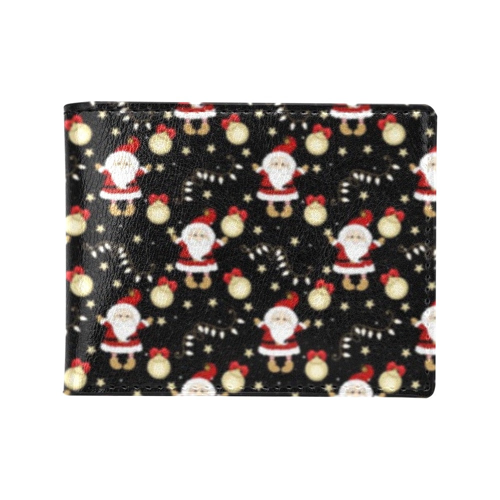 Santa Christmas Themed Print Design LKS307 Men's ID Card Wallet