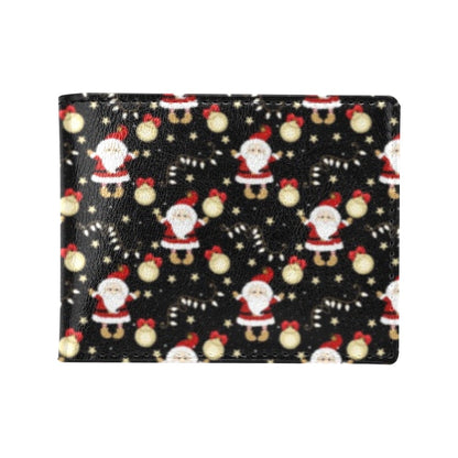 Santa Christmas Themed Print Design LKS307 Men's ID Card Wallet