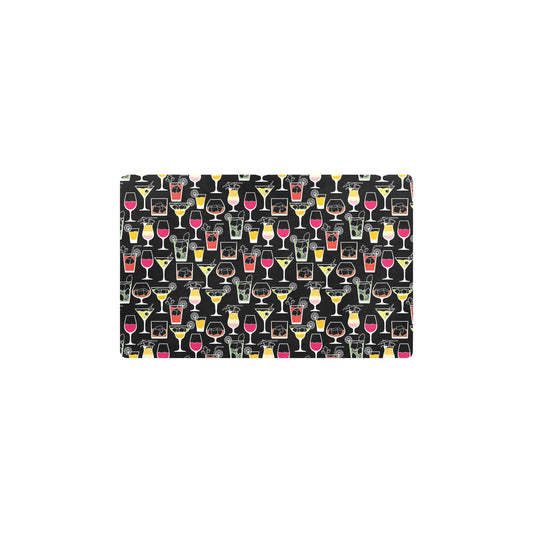Cocktail Pattern Print Design 01 Kitchen Mat