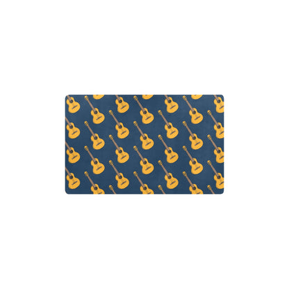 Acoustic Guitar Pattern Print Design 04 Kitchen Mat