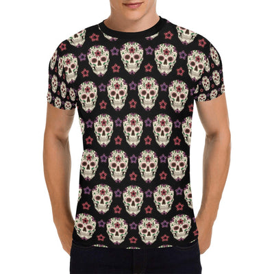 Sugar Skull Print Design LKS304 Men's All Over Print T-shirt