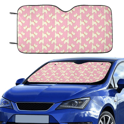 Scottish Terriers Print Design LKS306 Car front Windshield Sun Shade