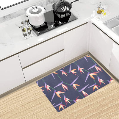 Bird Of Paradise Pattern Print Design BOP015 Kitchen Mat