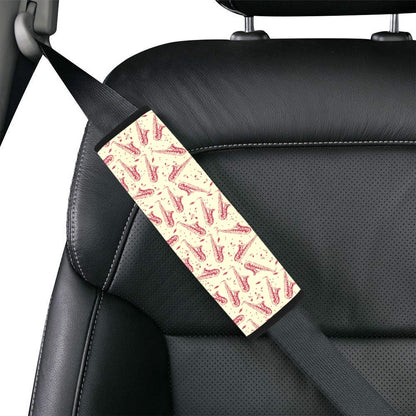 Saxophone Print Design LKS402 Car Seat Belt Cover