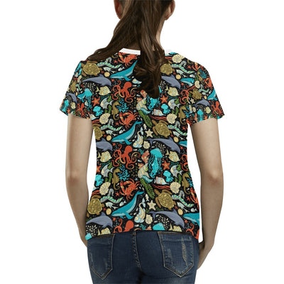 Underwater Animal Print Design LKS301 Women's  T-shirt