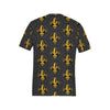 Fleur De Lis Gold Pattern Print Design 01 Men's All Over Print T-shirt