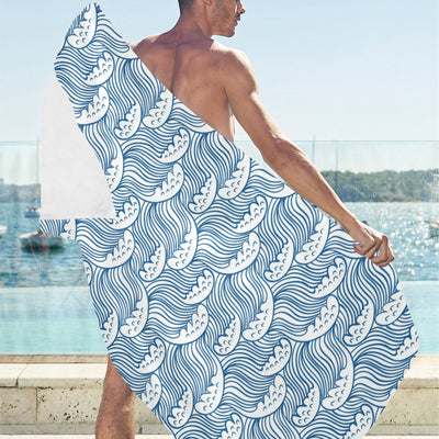 Wave Print Design LKS306 Beach Towel 32" x 71"