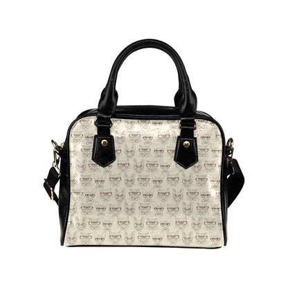 Cat Pattern Print Design 02 Shoulder Handbag