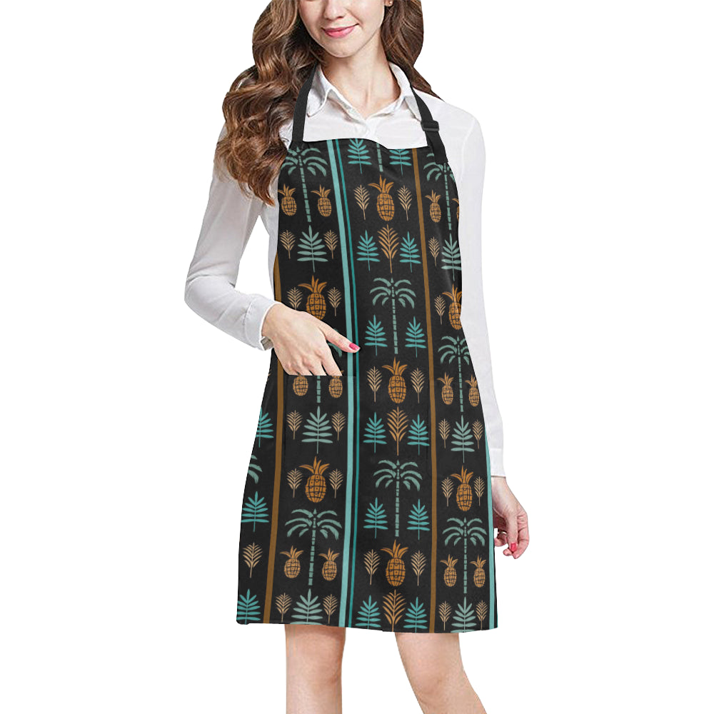 Hawaiian Themed Pattern Print Design H023 Apron with Pocket