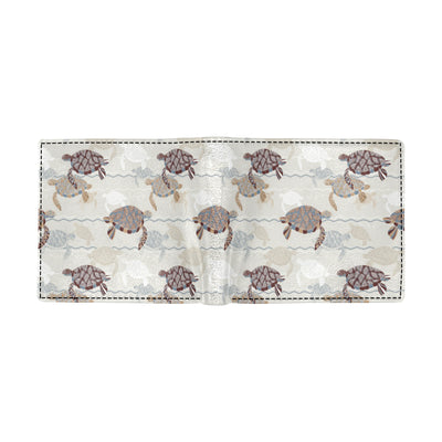 Sea Turtle Pattern Print Design T07 Men's ID Card Wallet