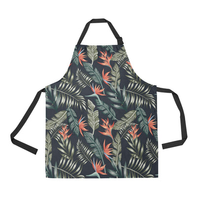 Bird Of Paradise Pattern Print Design BOP02 Apron with Pocket