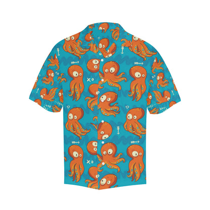 Octopus Pattern Print Design A02 Men's Hawaiian Shirt